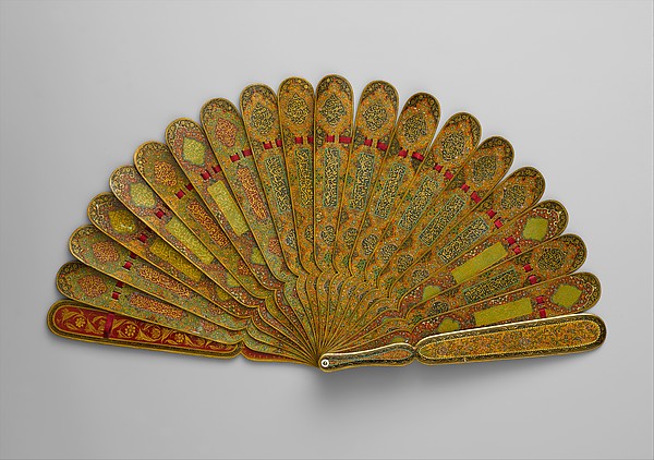 :Fan with Poetic Verses dated A.H. 1301/A.D. 1883–84-16x12"(A3) Poster