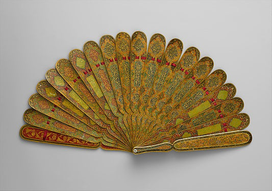 :Fan with Poetic Verses dated A.H. 1301/A.D. 1883–84-16x12"(A3) Poster