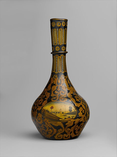 :Vase with Landscape Vignette 19th century-16x12"(A3) Poster
