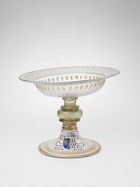 Italian or façon de Venise , Possibly French:Armorial tazza -16x12"(A3) Poster