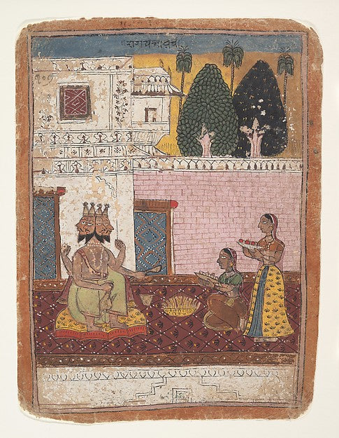 Khambavati Ragini -   Page from a Dispersed Ragamala Series  170,  Poster Print Wall Art