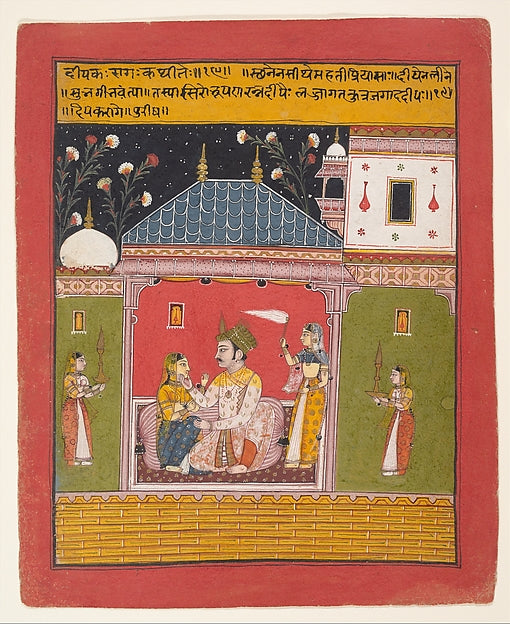 Dipak Raga -  Folio from a Ragamala Series  1630–40,  Poster Print Wall Art