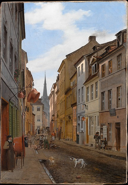 Eduard Gaertner:Parochialstrasse in Berlin 1831-16x12"(A3) Poster