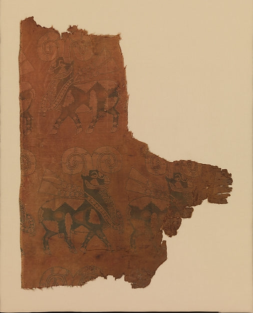 Textile with Processions of Rams 5th–8th cent,16x12"(A3)Poster