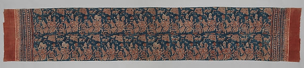Ceremonial Textile Decorated with Female Courtesans with Atten,16x12"(A3)Poster