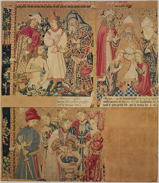 :Seven Scenes from the Story of the Seven Sacraments Namaan -16x12
