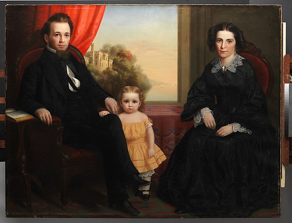 A Family Group c1850,16X12"(A3) Poster