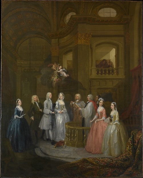 William Hogarth:The Wedding of Stephen Beckingham and Mary C-16x12"(A3) Poster