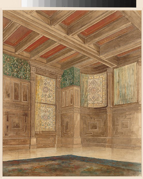Design for an interior 1892–1902 Tiffany Glass and Decorating,  Poster Print