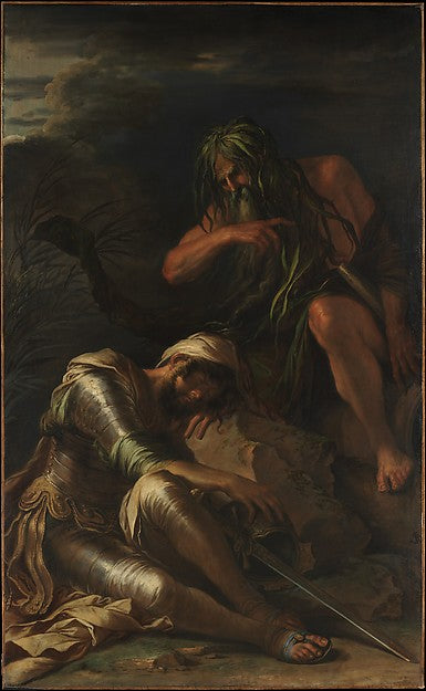 Salvator Rosa 1615–1673 Rome):The Dream of Aeneas 1660–65-16x12"(A3) Poster