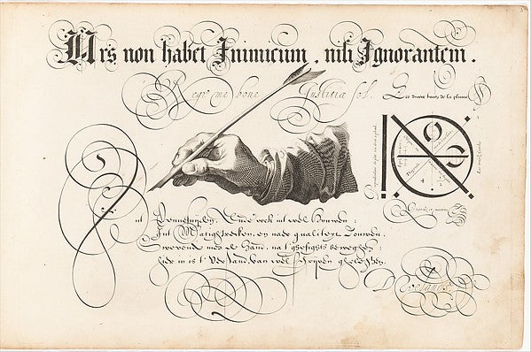 T'Magazin oft Pac-huys der Loffelÿcker Penn-const  1616-,  Poster Print Wall Art
