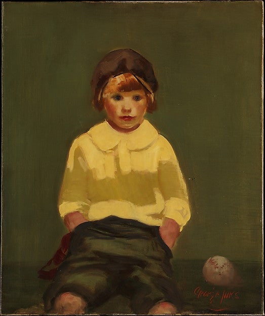 Boy with Baseball c1925-George Luks, Poster Print - Wall Art