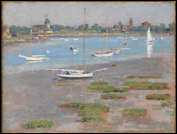 Low Tide  Riverside Yacht Club 1894-Theodore Robinson, Poster Print - Wall Art
