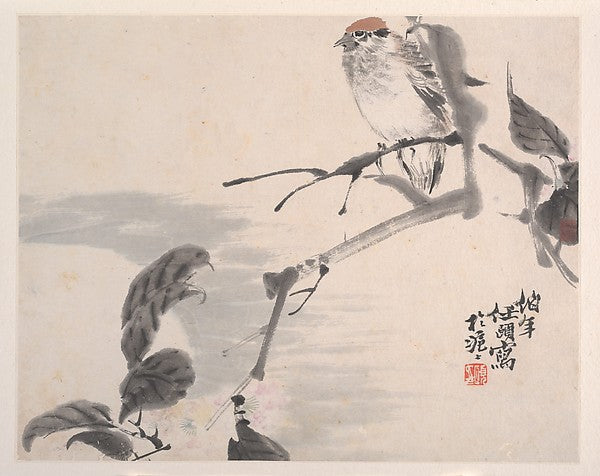 ,Animals, Flowers and Birds 19th cent-Ren Yi, 16x12"(A3) Poster