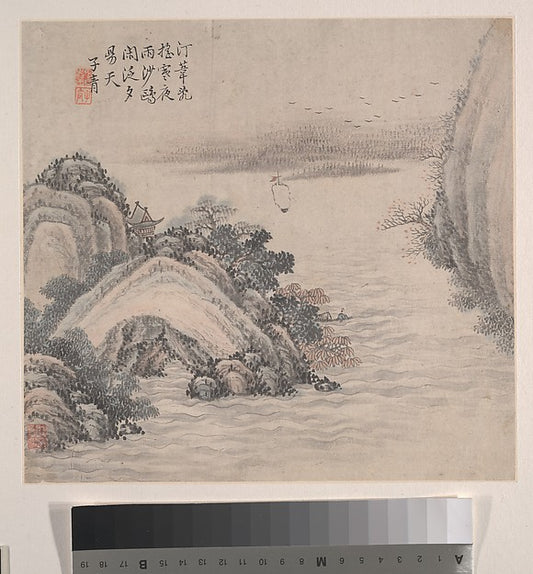 ,Landscapes dated 1875-Zhang Zhiwan, 16x12"(A3) Poster