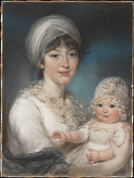 John Russell:Mrs. Robert Shurlock and Her Daughter Ann 1801-16x12"(A3) Poster