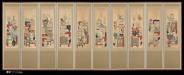 Books and Scholars' Possessions early 20th cent-Unidentified A,16x12"(A3)Poster