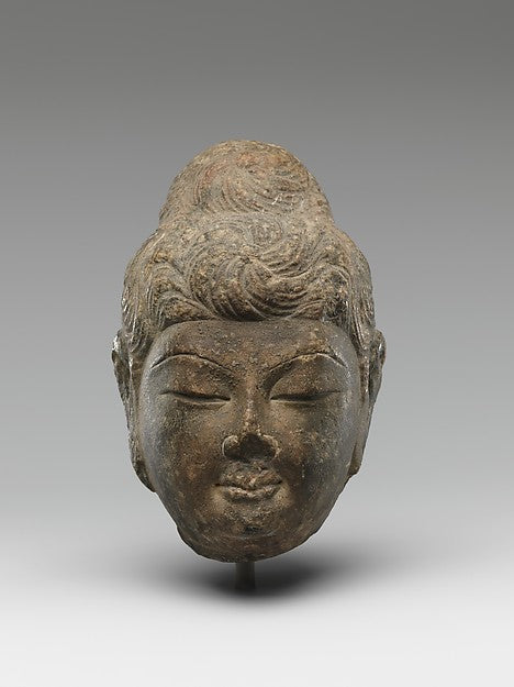 Head of Buddha mid-8th cent,  Poster Print Wall Art