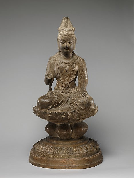 Bodhisattva on Lotus Base,  Poster Print Wall Art