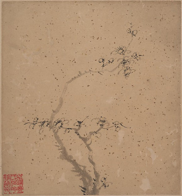       ,Blossoming Plum Dated 1840-Tang Yifen,16x12"(A3)Poster