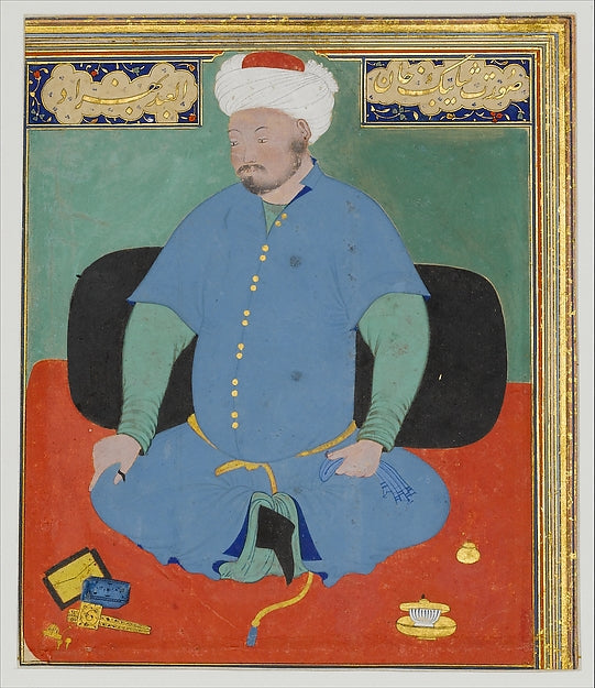 :Portrait of Muhammad Khan Shaibani the Uzbek 16th century-16x12"(A3) Poster