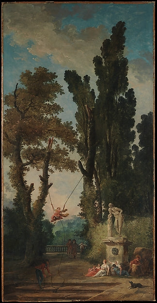 Hubert Robert:The Swing -16x12"(A3) Poster