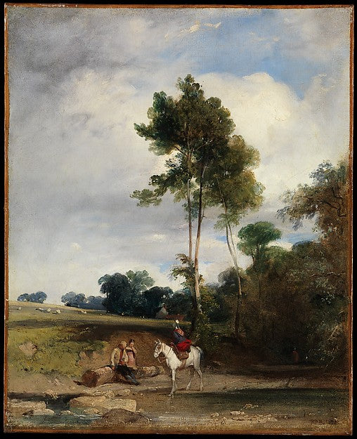 Richard Parkes Bonington:Roadside Halt 1826-16x12"(A3) Poster