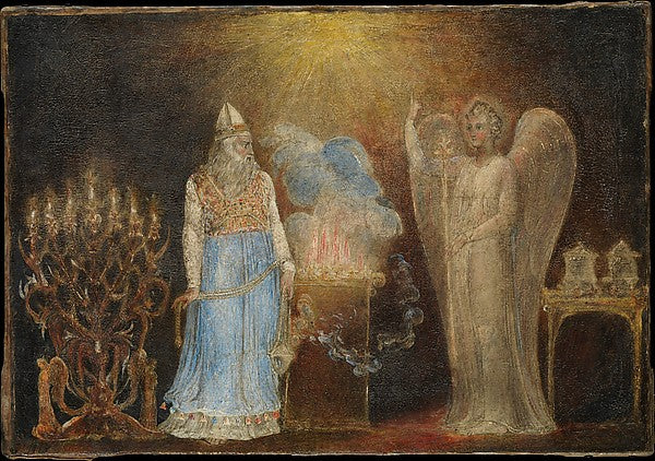 William Blake:The Angel Appearing to Zacharias 1799–1800-16x12"(A3) Poster