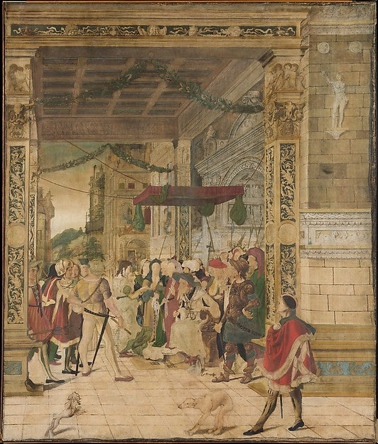 Attributed to Jörg Breu the Younger:Joseph Interpreting the -16x12"(A3) Poster