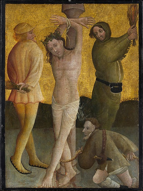 Master of the Berswordt Altar:The Flagellation c1400-16x12"(A3) Poster