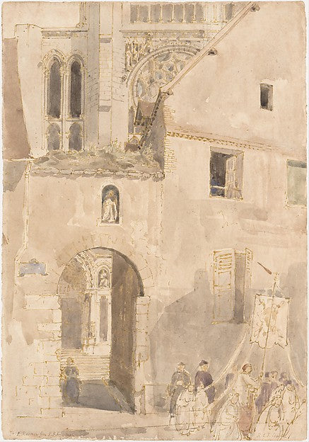 Facade of Chartres Cathedral 1906-Roger Eliot Fry,  Poster Print Wall Art