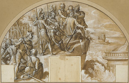 The Martyrdom of Saint Clement I  Pope 1596–97-Agostino Ciampe,16x12"(A3) Poster