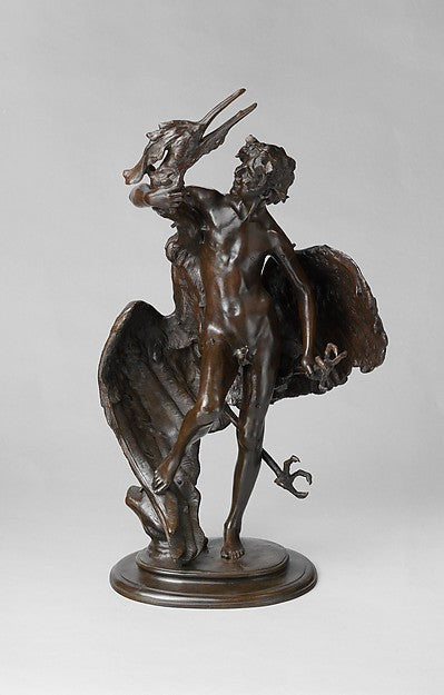 Young Faun with Heron 1889–90, cast c1902-Frederick William Ma,  Poster Print