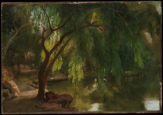 Karl Blechen:View in the Tiergarten Berlin c1825-16x12"(A3) Poster