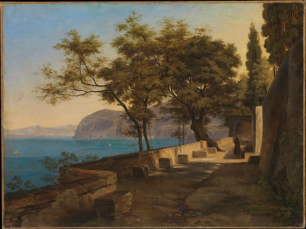 Heinrich Reinhold:Terrace of the Capuchin Garden Sorrento 18-16x12"(A3) Poster