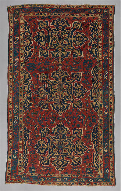 :'Star Ushak' Carpet 16th–17th century-16x12"(A3) Poster