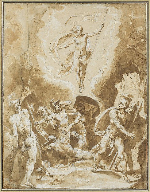 The Resurrection c1600-Cavaliere d'Arpino ,16x12"(A3) Poster