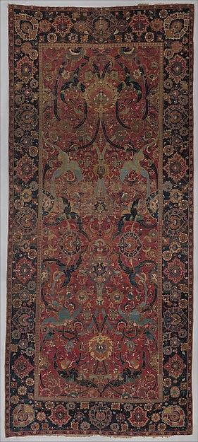 :Floral Arabesque Carpet 17th century-16x12