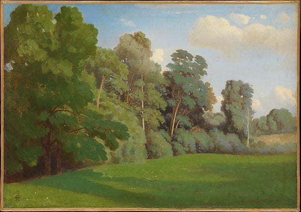 Théodore Caruelle d'Aligny:Edge of a Wood c1850-16x12