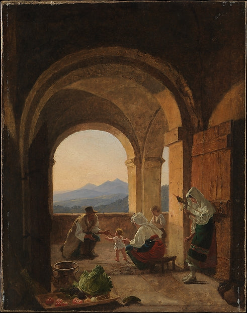 Franz Ludwig Catel:First Steps c1820–25-16x12"(A3) Poster