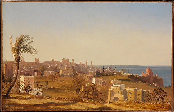 Jules Coignet:View of Beirut 1844-16x12"(A3) Poster
