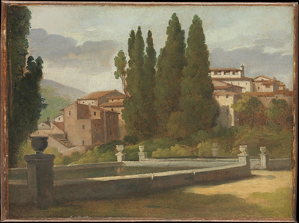 Léon Pallière:View in the Gardens of the Villa d'Este c1814–-16x12"(A3) Poster