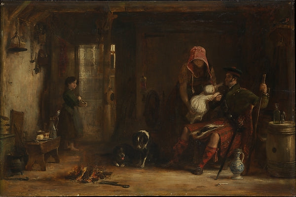 Sir David Wilkie:The Highland Family 1824-16x12"(A3) Poster