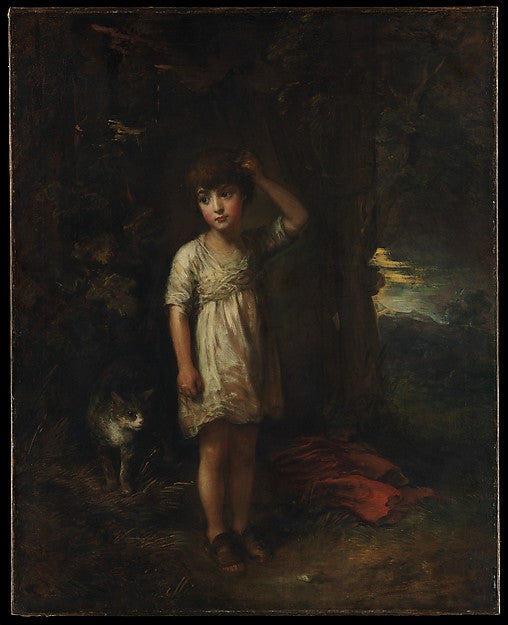 Thomas Gainsborough:A Boy with a Cat—Morning 1787-16x12"(A3) Poster