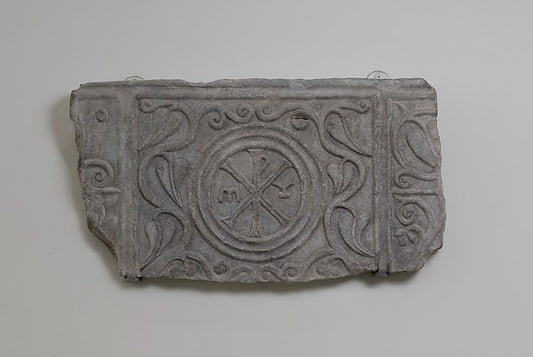 :Fragment of a Marble Sarcophagus 8th century -16x12"(A3) Poster