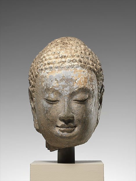 Head of a Buddha mid-6th cent,16x12"(A3) Poster