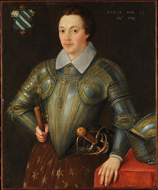British Painter:Sir John Shurley of Isfield -16x12"(A3) Poster
