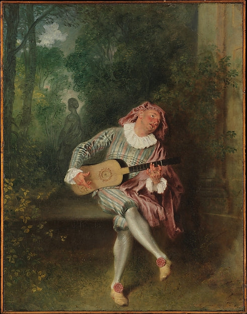Antoine Watteau:Mezzetin c1718–20-16x12"(A3) Poster