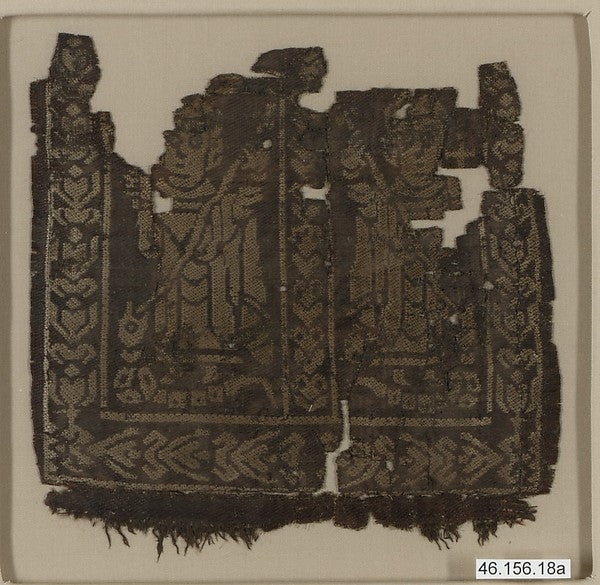 :Square with Holy Warriors Spearing a Serpent 7th–8th centur-16x12