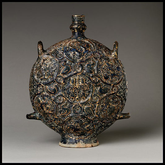 :Flask with Zodiac Medallions first half 14th century, with -16x12"(A3) Poster